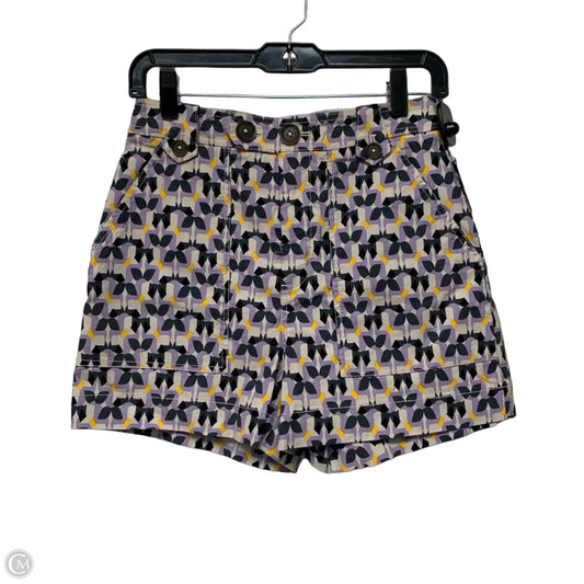 Shorts By Maeve In Purple & Yellow, Size: 4