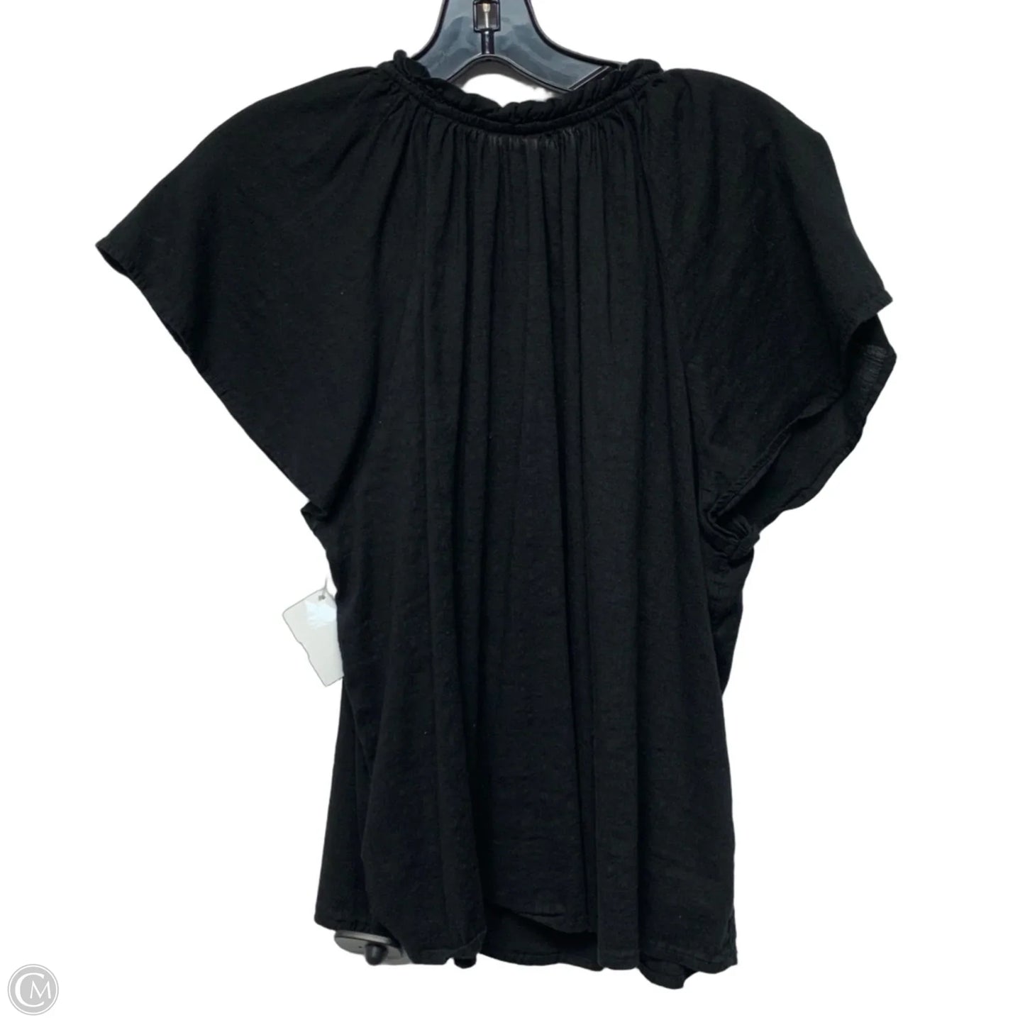 Top Short Sleeve By Gap In Black, Size: M