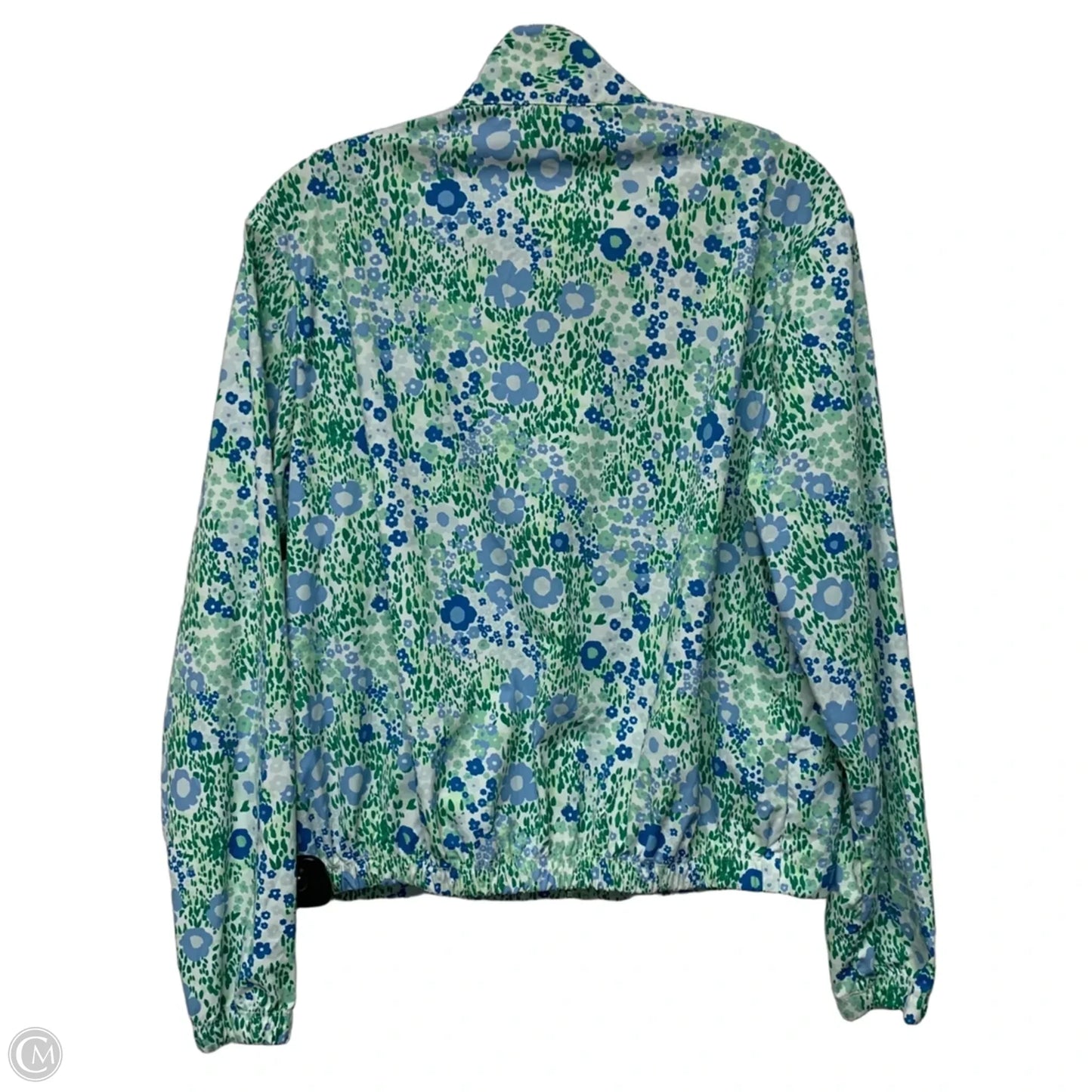 Jacket Designer By Tory Burch In Blue & Green, Size: Xs