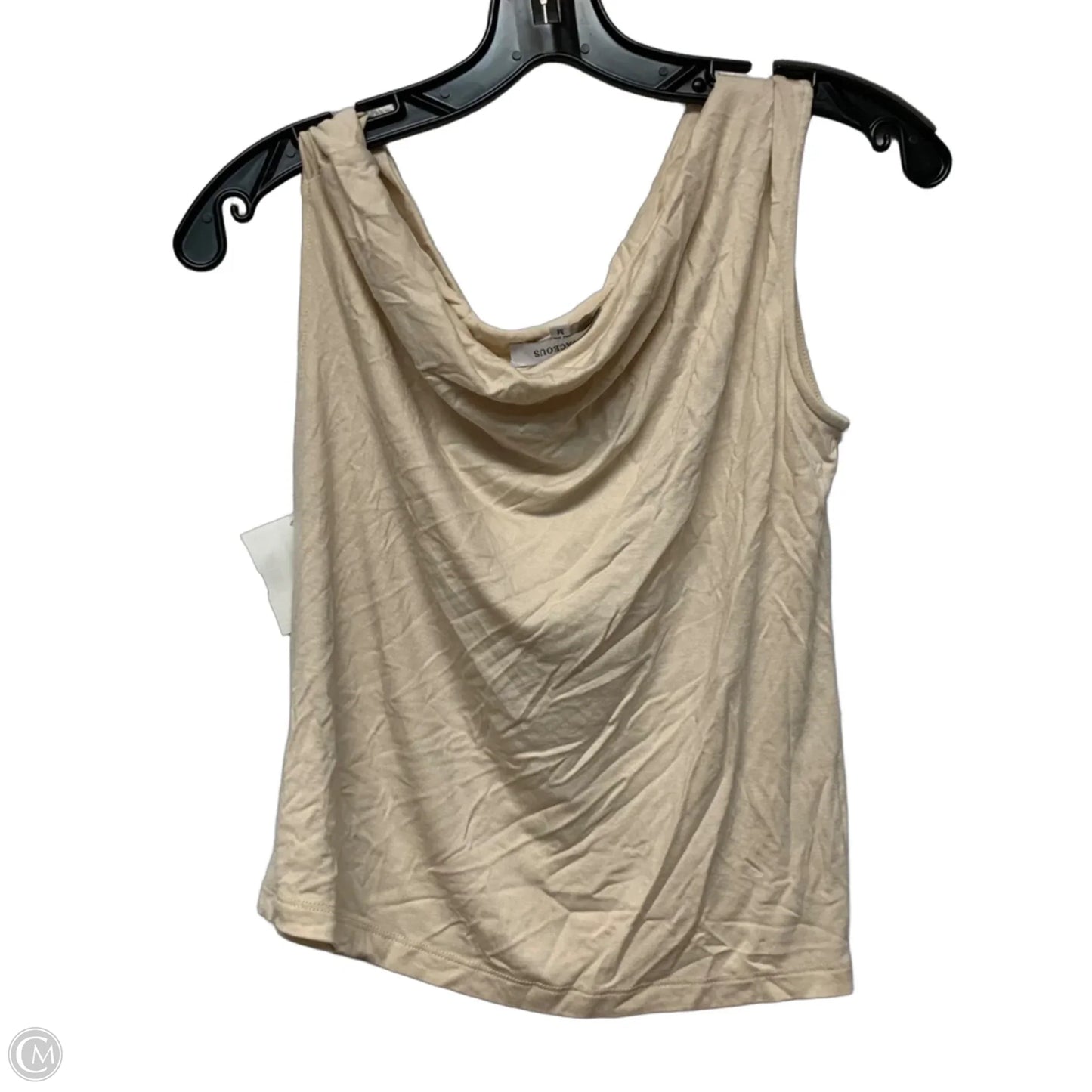 Top Sleeveless By Olivaceous In Cream, Size: M