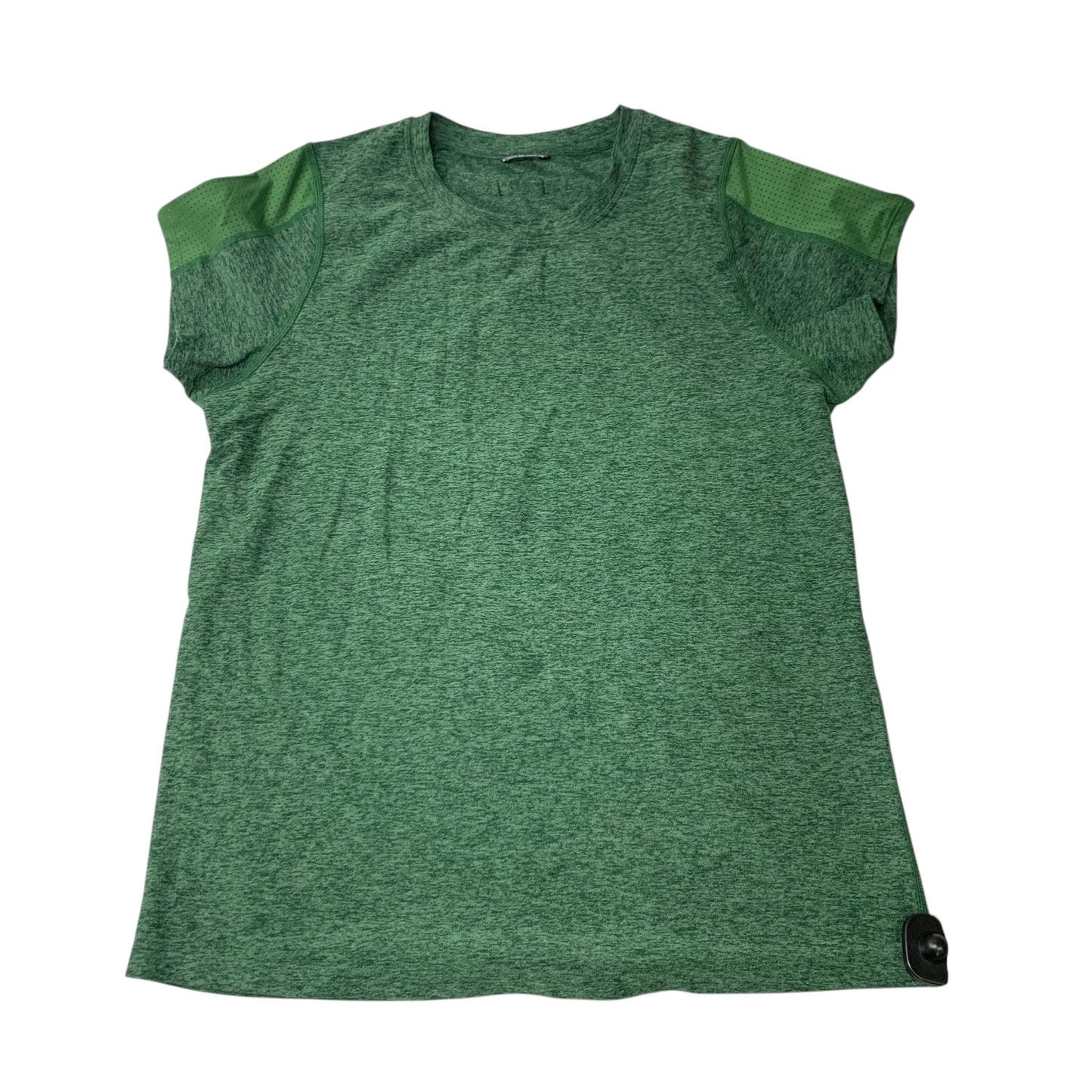 Athletic Top Short Sleeve By Oiselle In Green, Size: M