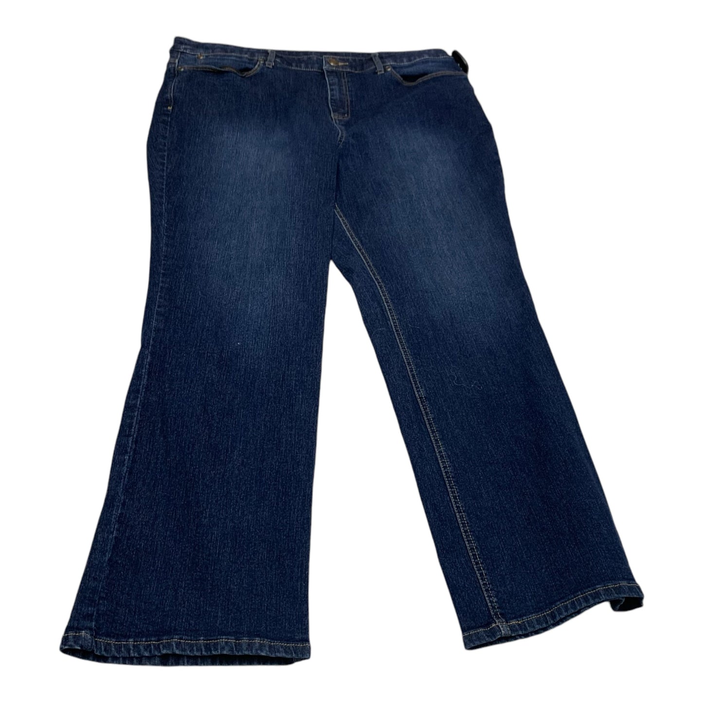 Jeans Straight By Christopher And Banks In Blue Denim, Size: 16