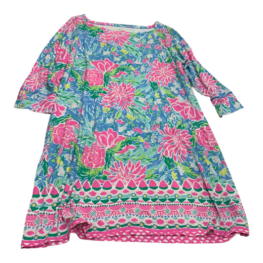 Dress Designer By Lilly Pulitzer In Blue & Pink, Size: 1x