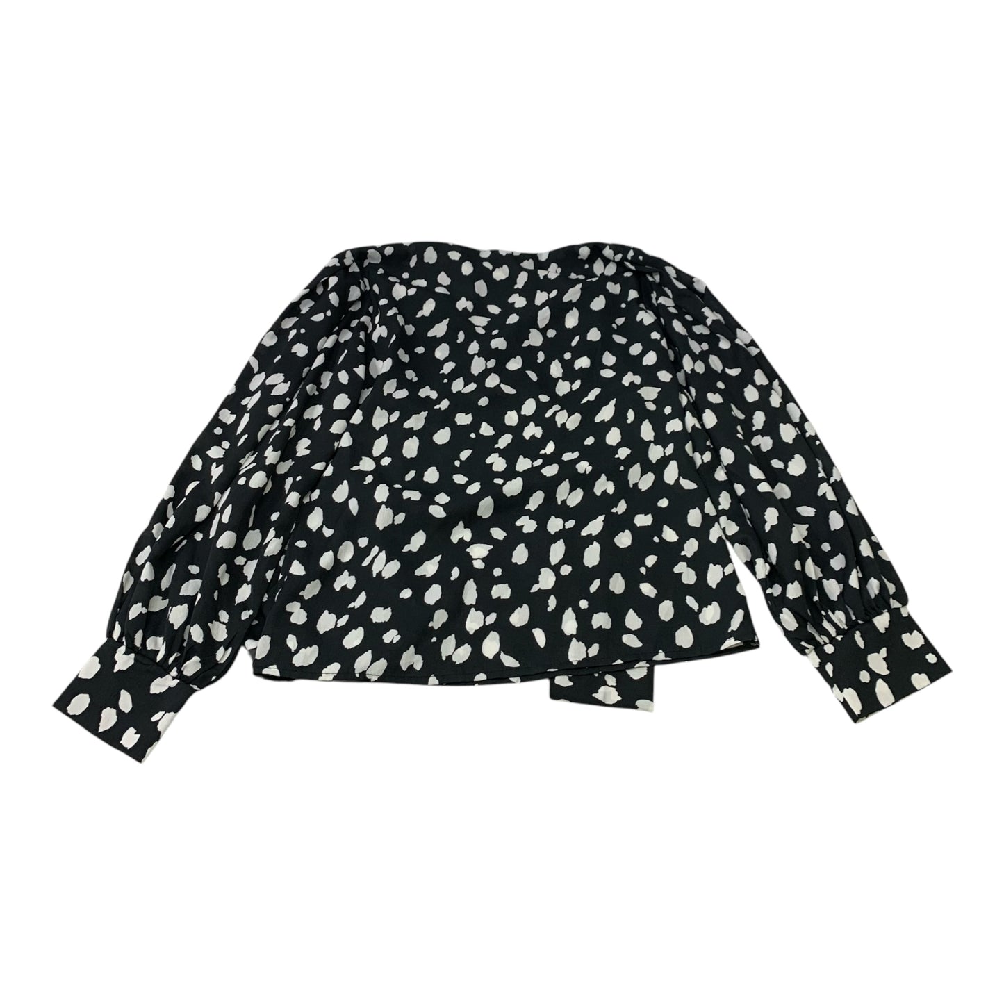 Blouse Long Sleeve By Shein In Black, Size: Xs