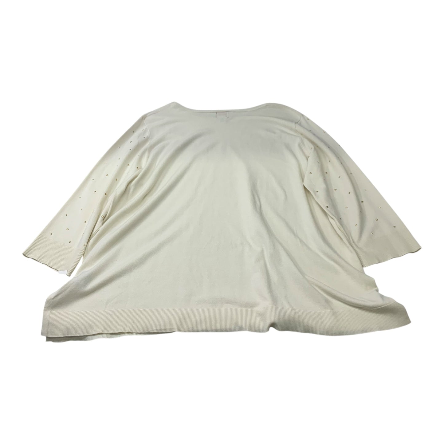 Top Long Sleeve By Ruby Rd In Cream, Size: 2x