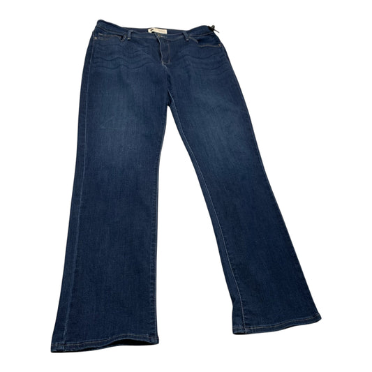 Jeans Skinny By Levis In Blue Denim, Size: 16