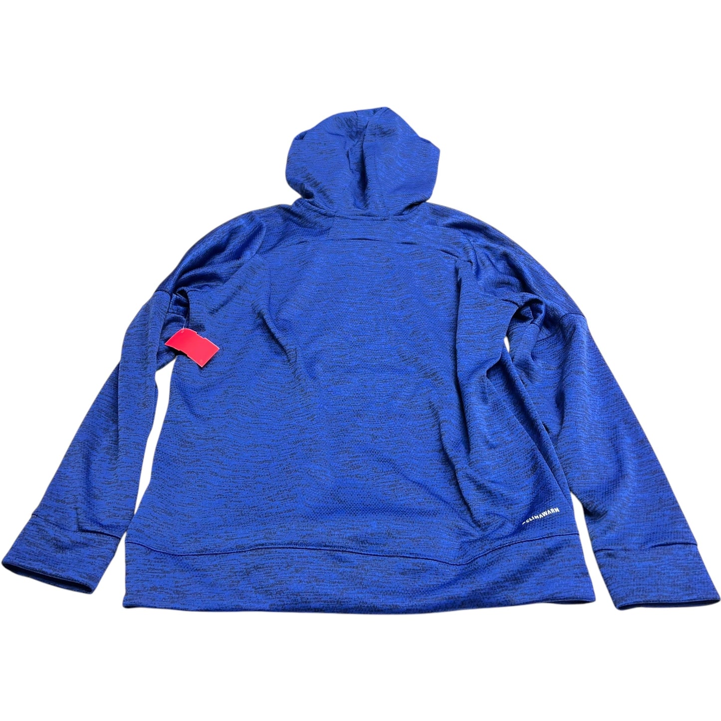 Athletic Sweatshirt Hoodie By Adidas In Blue, Size: L