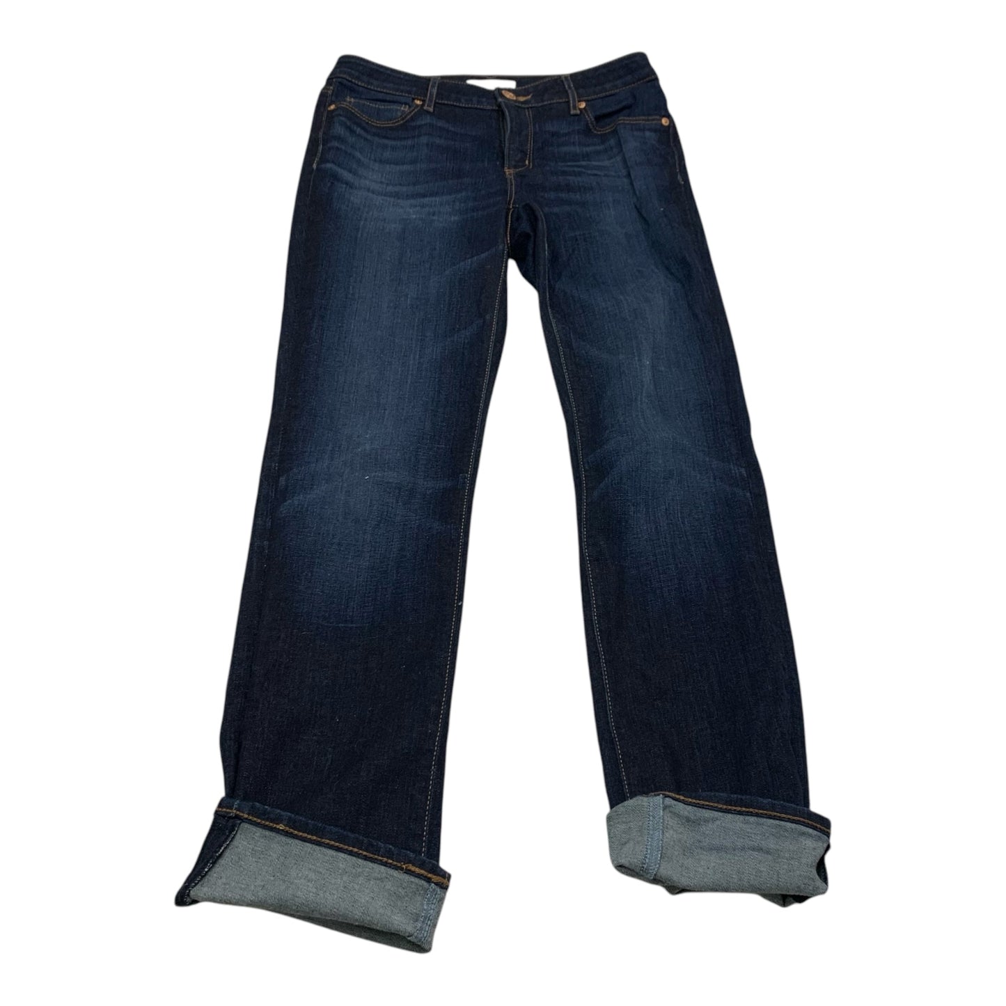 Jeans Straight By Loft In Blue Denim, Size: 4