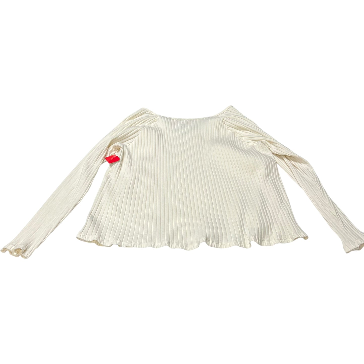 Top Long Sleeve By Knox Rose In Cream, Size: 2x