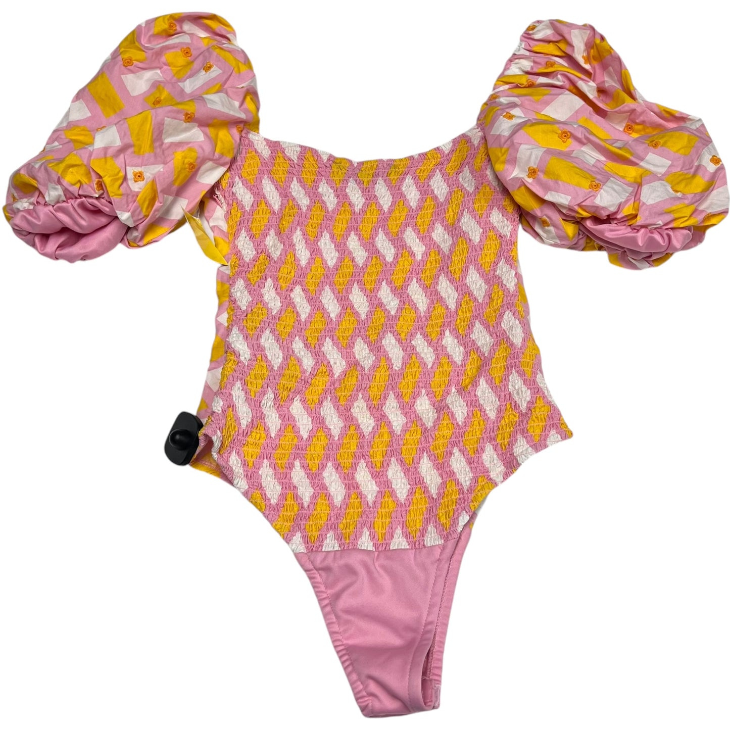 Bodysuit By Zara In Pink & Yellow, Size: Xs