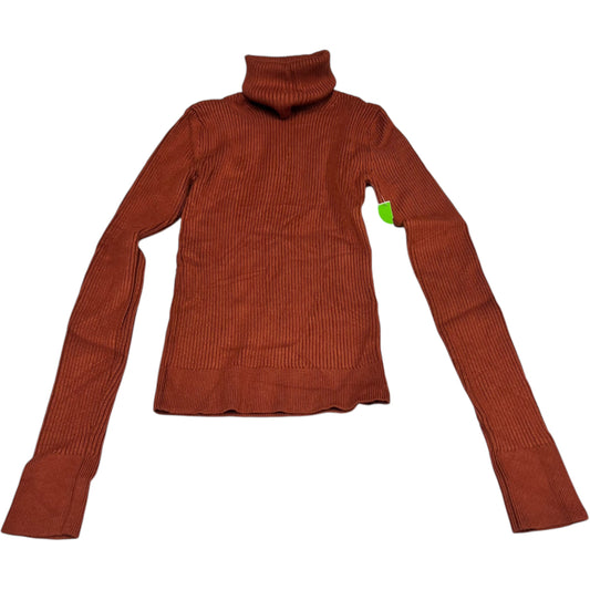 Top Long Sleeve By Abercrombie And Fitch In Orange, Size: Xs