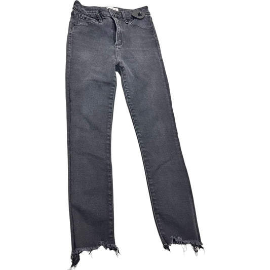 Jeans Skinny By Abercrombie And Fitch In Black Denim, Size: 0