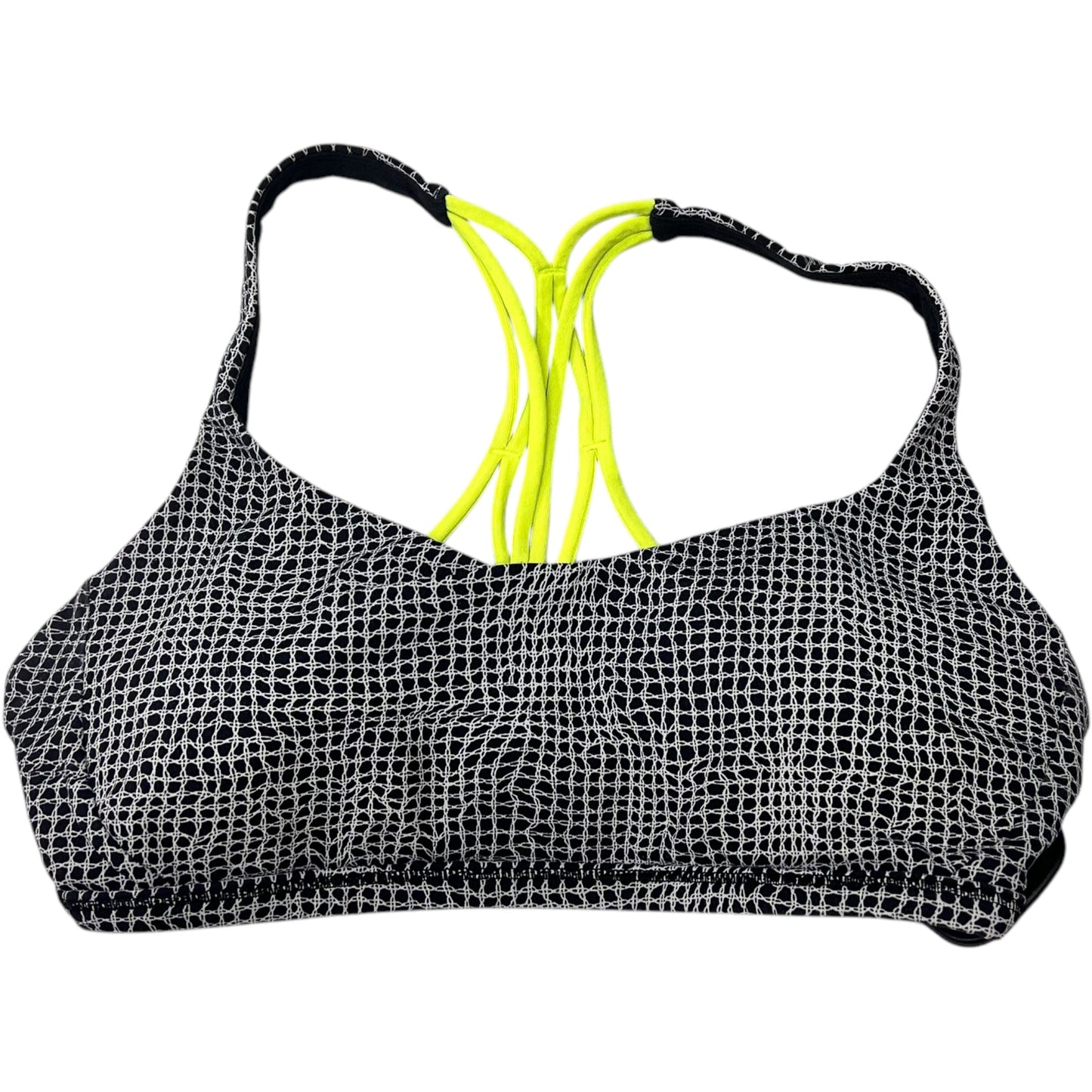 Athletic Bra By Lululemon In Green & Grey, Size: S