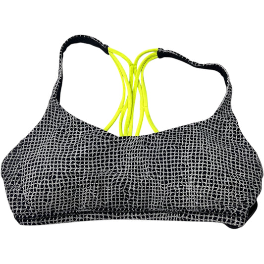 Athletic Bra By Lululemon In Green & Grey, Size: S