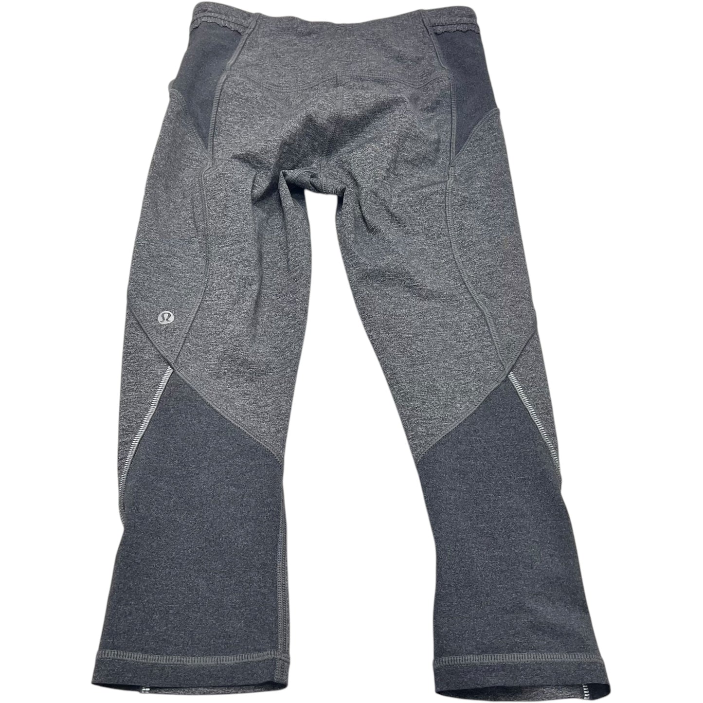 Athletic Capris By Lululemon In Grey, Size: S