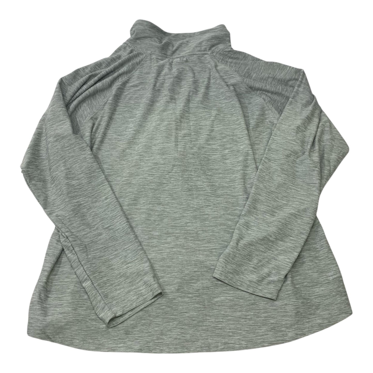 Athletic Top Long Sleeve Collar By New Balance In Grey, Size: 2x