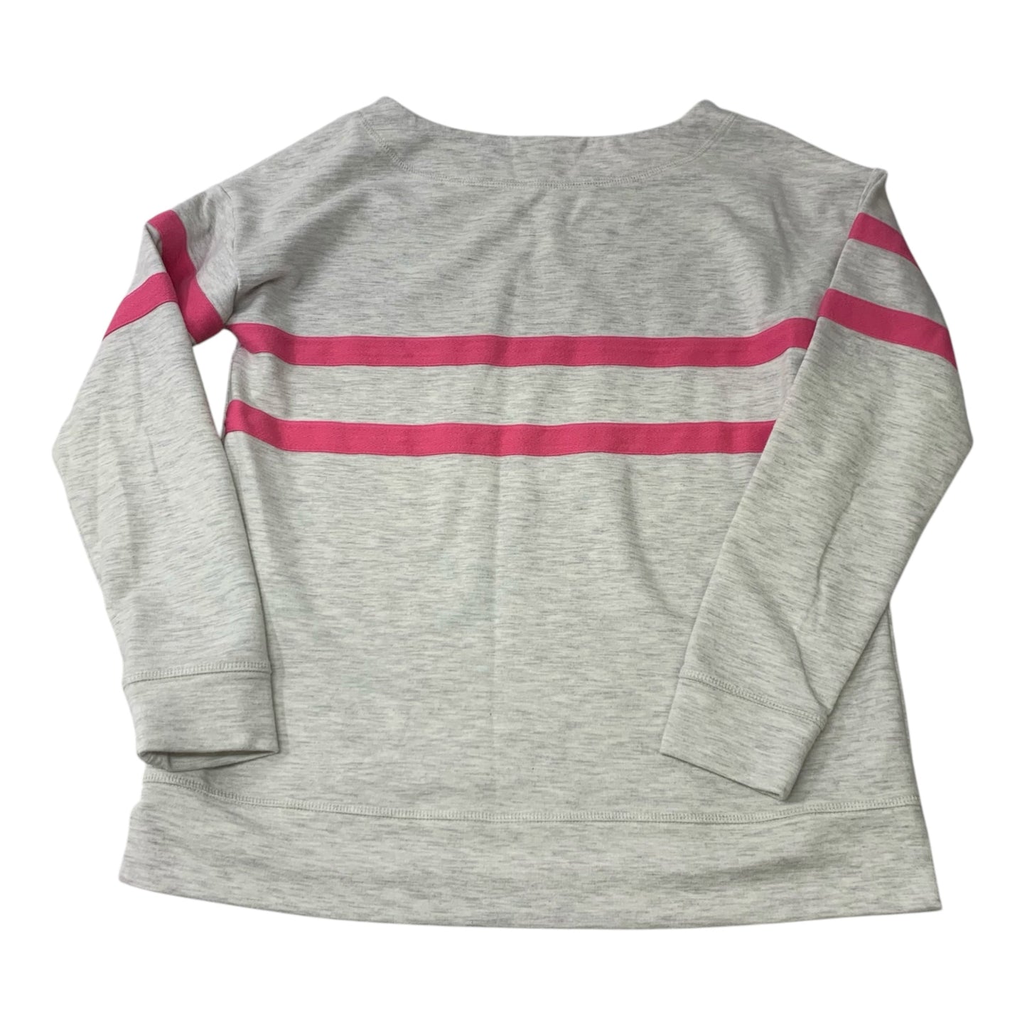 Sweatshirt Crewneck By Talbots In Grey & Pink, Size: S