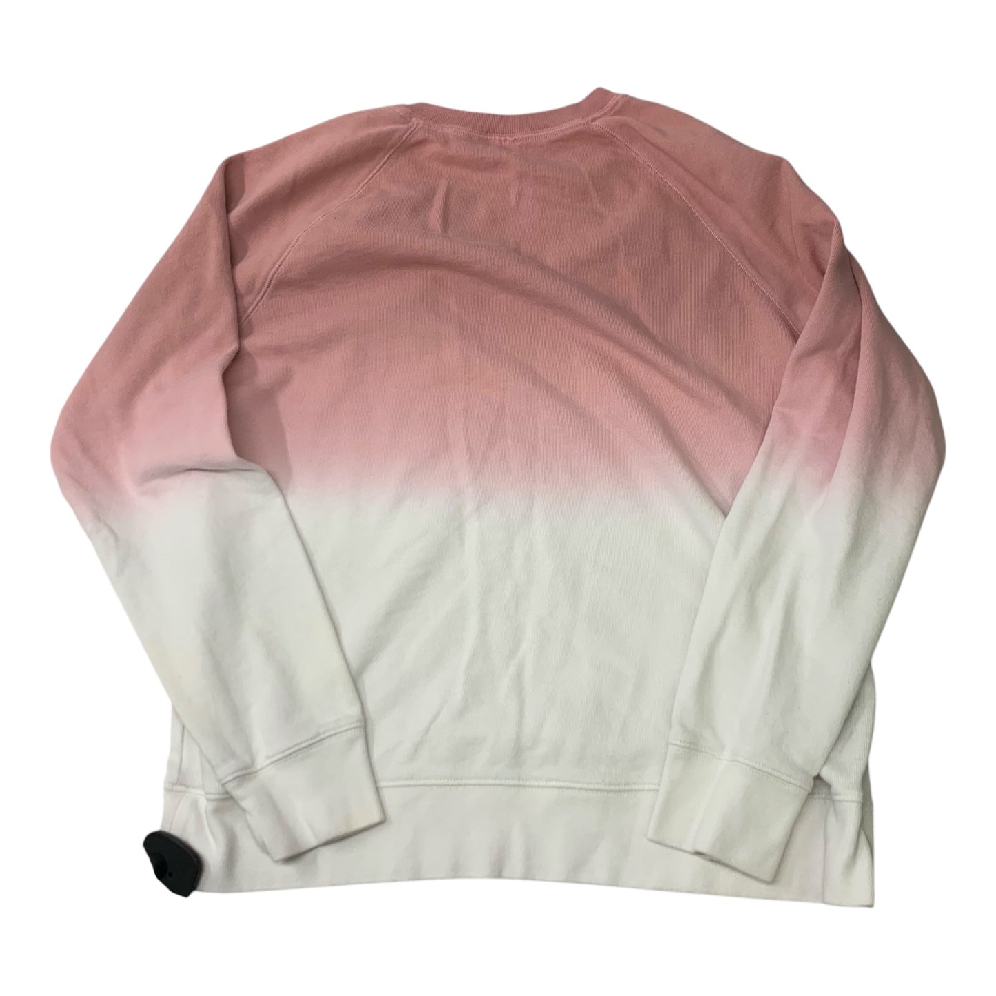 Sweatshirt Crewneck By Old Navy In Pink & White, Size: M