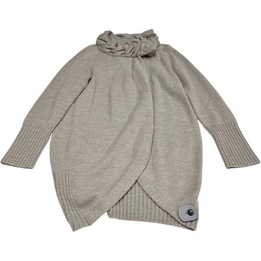 Sweater Cardigan By Dalia Collection In Grey, Size: L