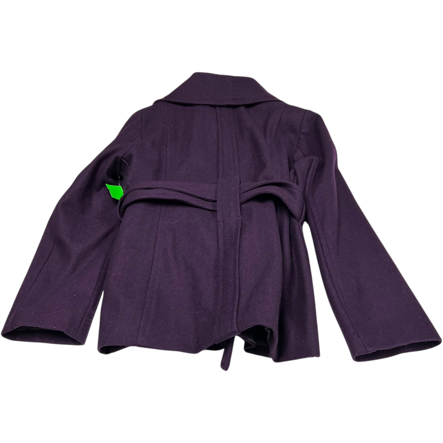 Coat Wool By Calvin Klein In Purple, Size: L