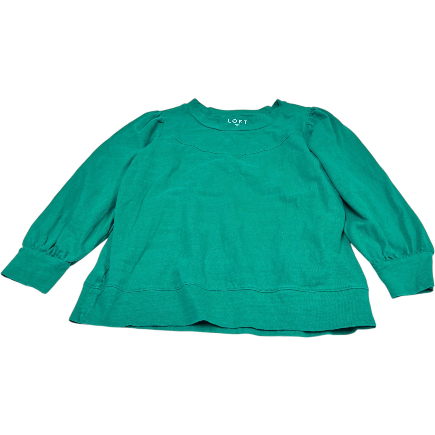 Top Long Sleeve By Loft In Green, Size: L