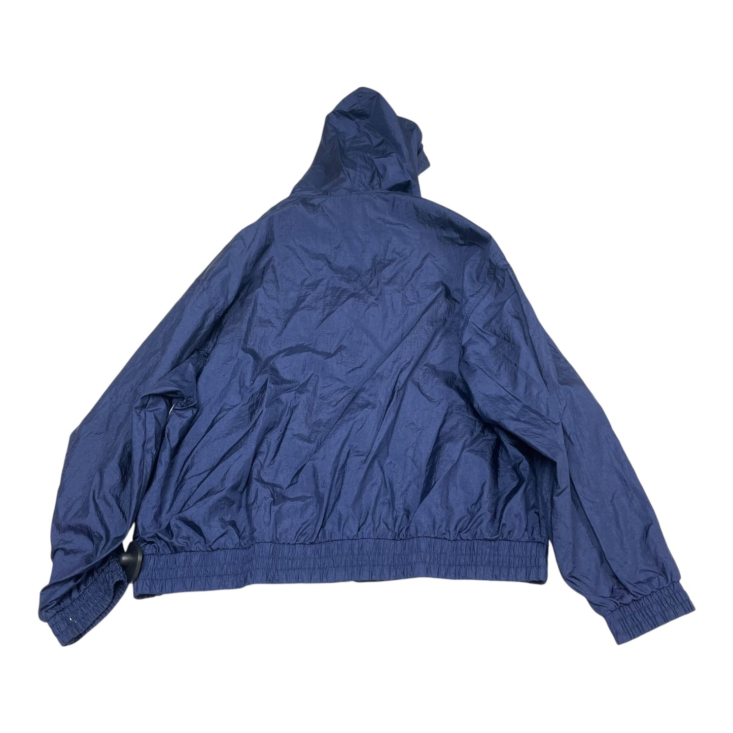 Jacket Windbreaker By Totes In Blue, Size: L