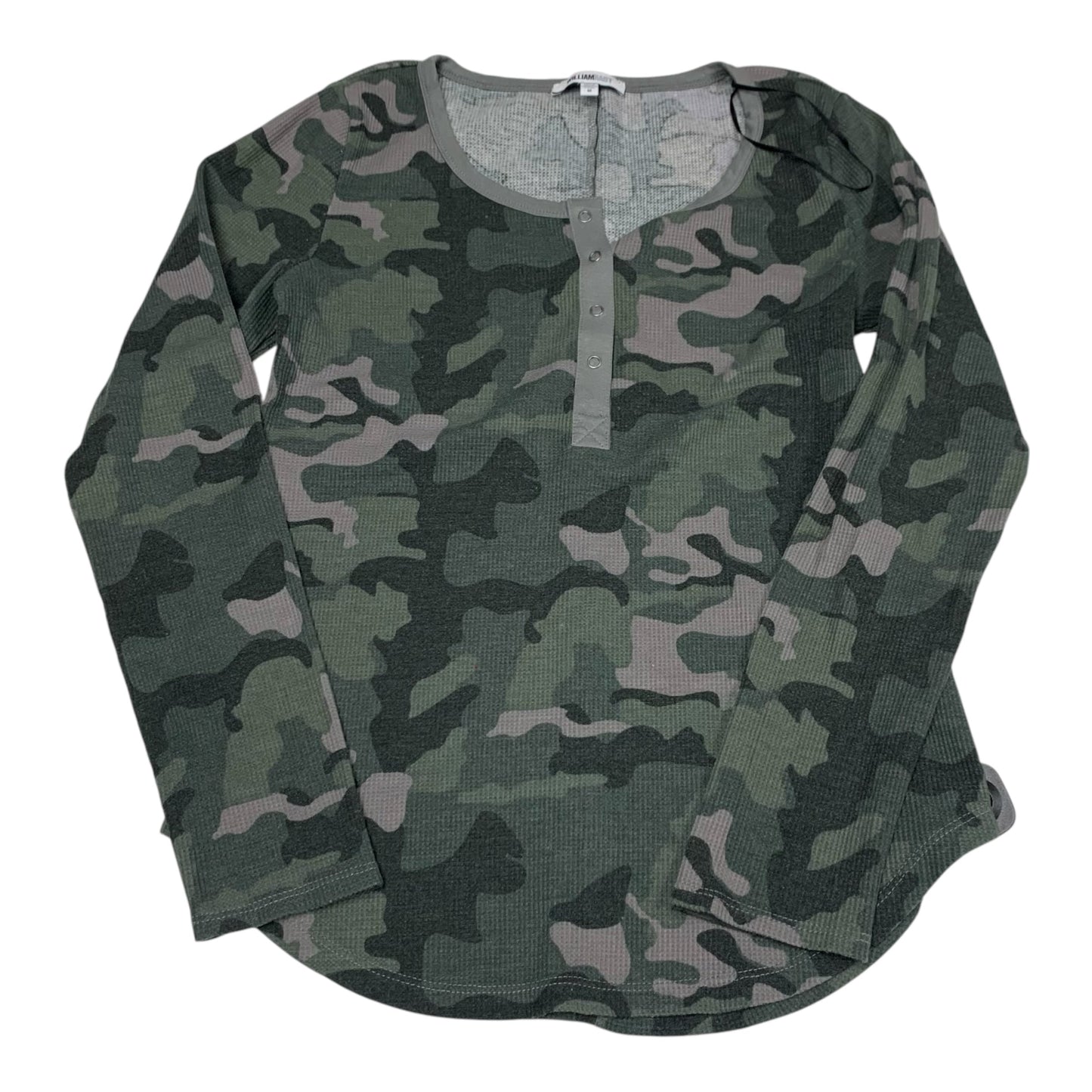 Top Long Sleeve By William Rast In Camouflage Print, Size: M