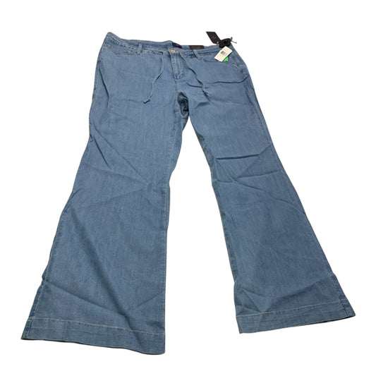 Jeans Wide Leg By Not Your Daughters Jeans In Blue Denim, Size: 16