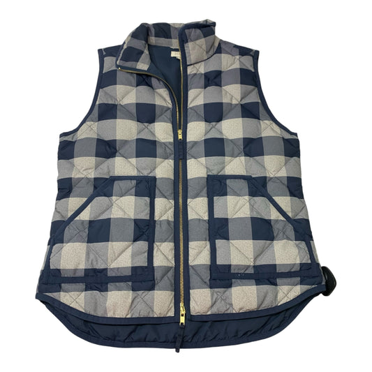 Vest Puffer & Quilted By J. Crew In Blue & Grey, Size: S