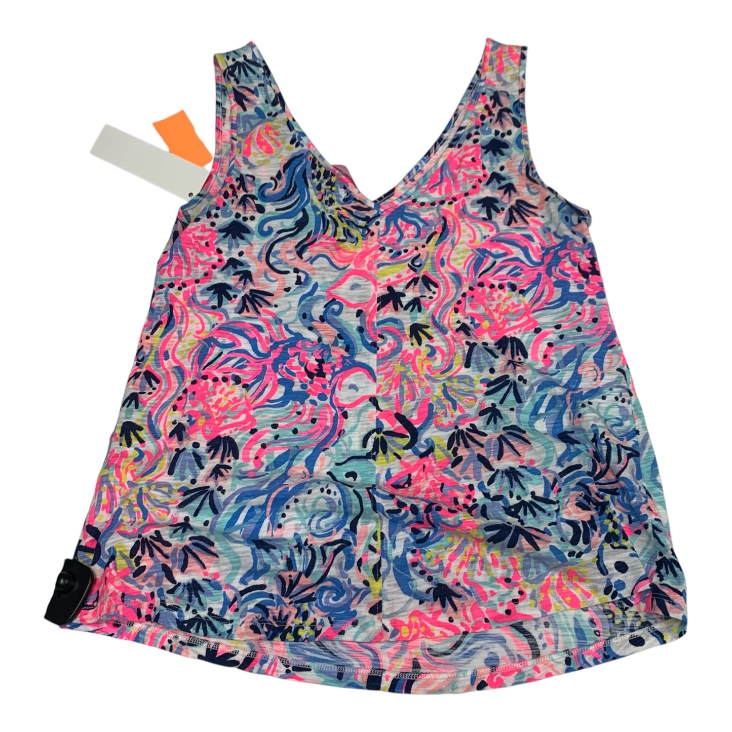 Top Sleeveless Designer By Lilly Pulitzer In Blue & Pink, Size: S