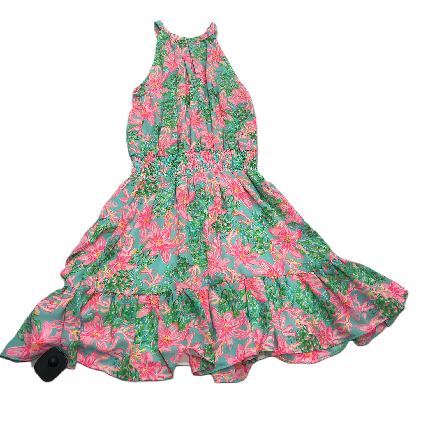 Green & Pink  Dress Designer By Lilly Pulitzer  Size: S