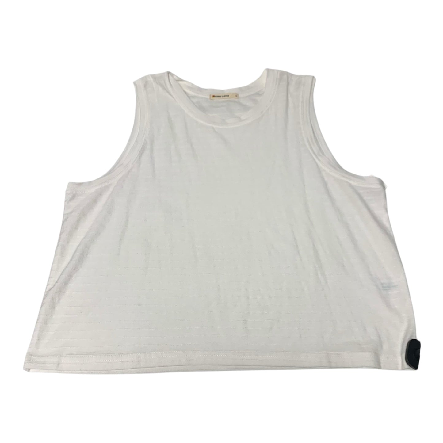 Top Sleeveless By Marine Layer In White, Size: L