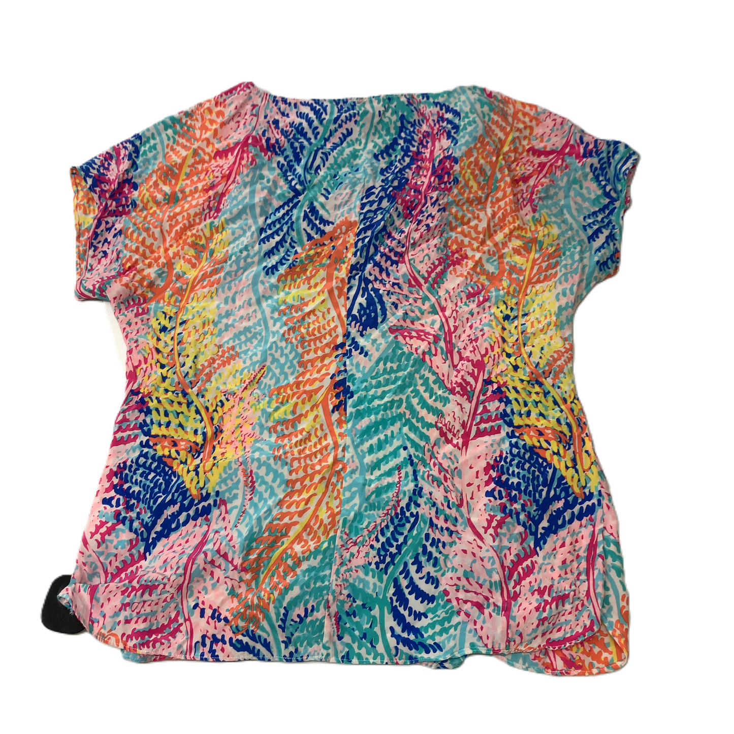 Multi-colored  Top Short Sleeve Designer By Lilly Pulitzer  Size: S