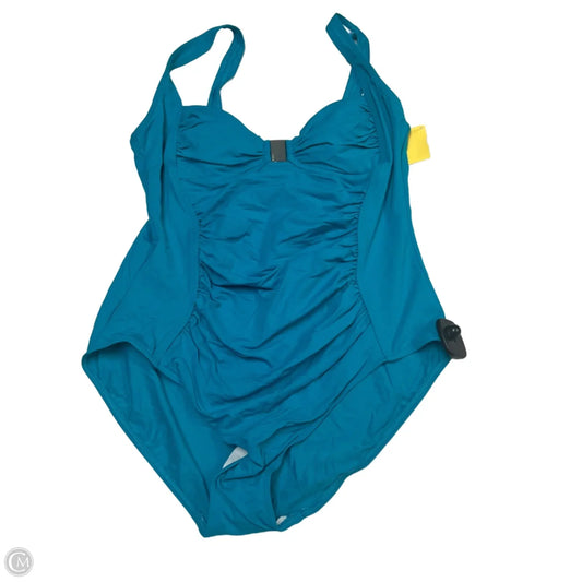 Swimsuit By Calvin Klein In Blue, Size: L