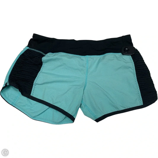 Athletic Shorts By Lululemon In Black & Blue, Size: S