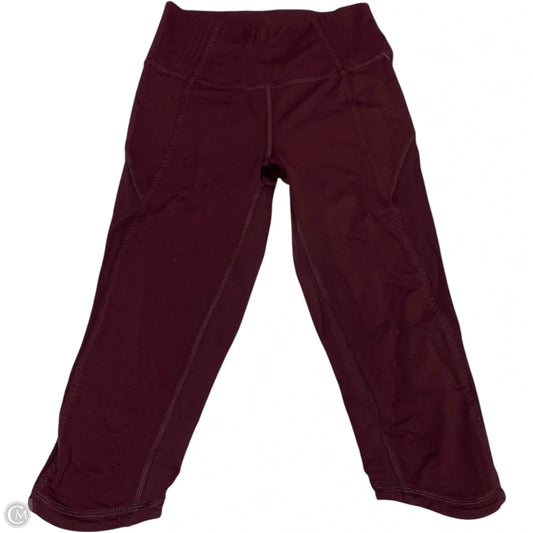Athletic Leggings Capris By Lululemon In Purple, Size: S
