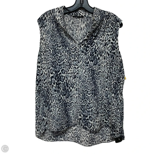 Blouse Sleeveless By Elie Tahari In Animal Print, Size: L