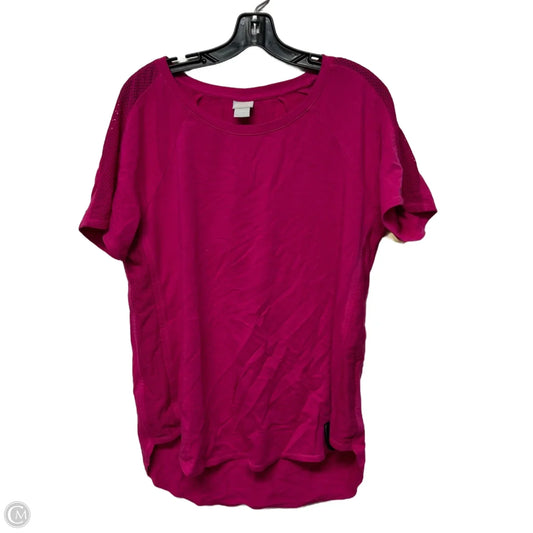 Athletic Top Short Sleeve By Chicos In Pink, Size: M