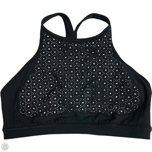 Athletic Bra By Lululemon In Black & White, Size: M