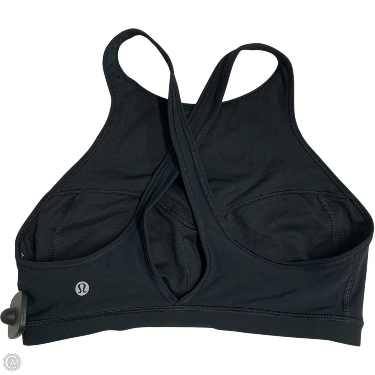 Athletic Bra By Lululemon In Black & White, Size: M