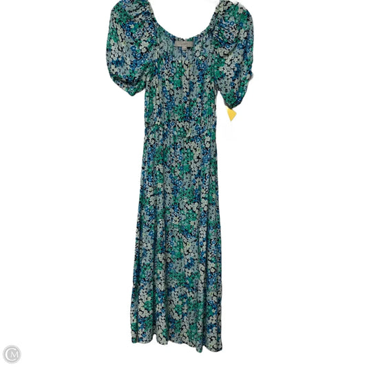 Dress Casual Midi By Loft In Floral Print, Size: Xsp