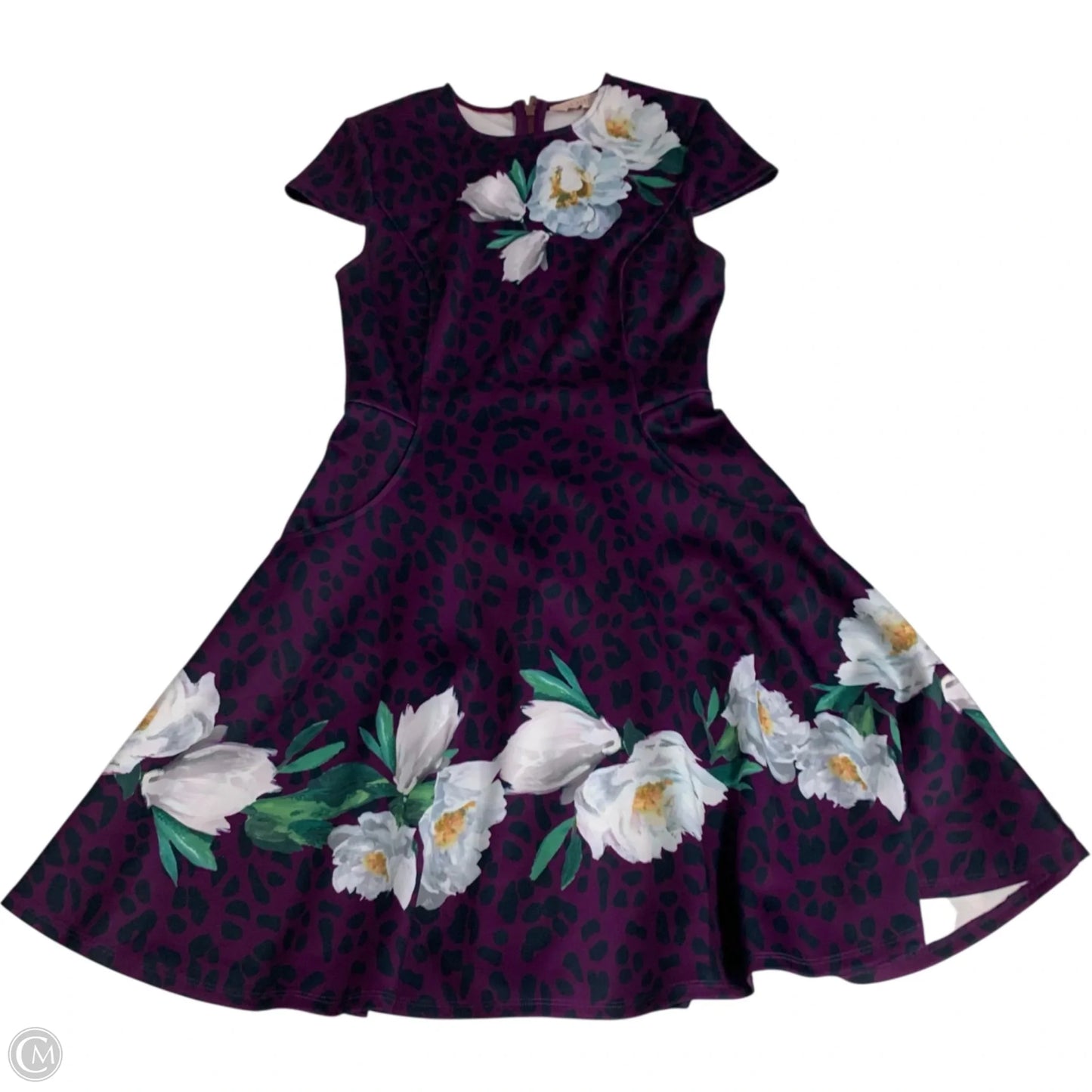 Dress Designer By Ted Baker In Purple, Size: Xs