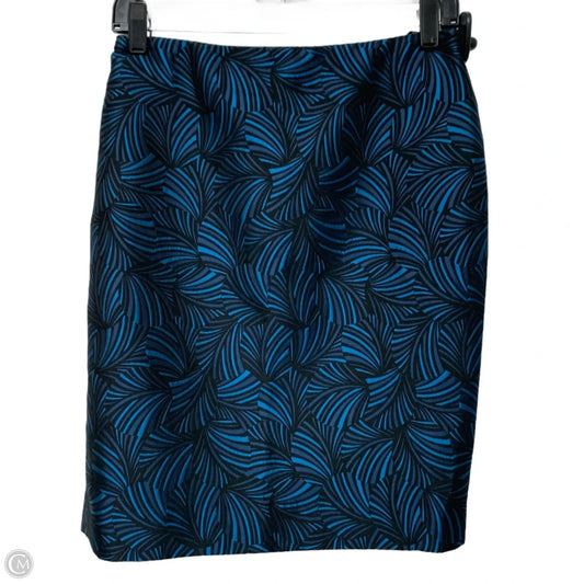 Skirt Mini & Short By Anne Klein In Black & Blue, Size: M