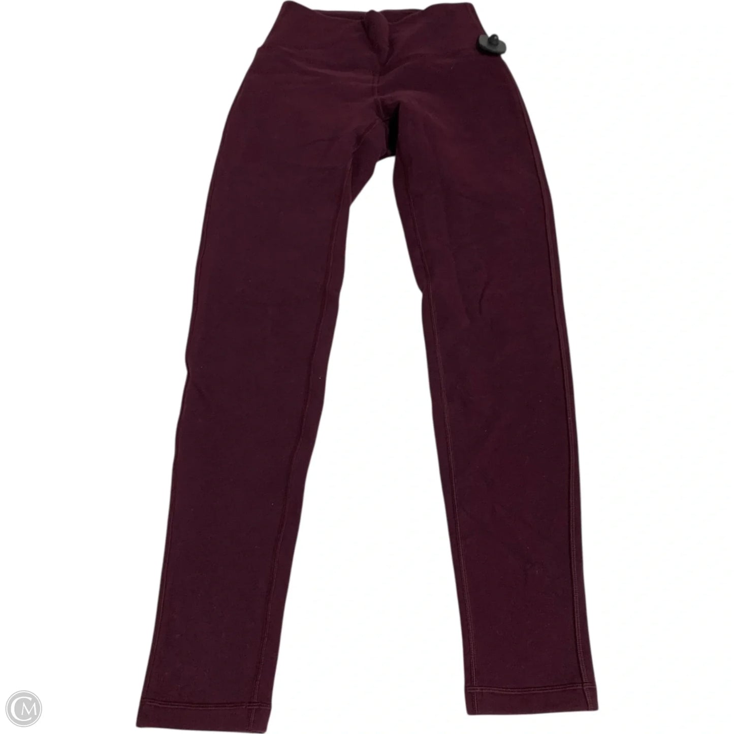Athletic Leggings By Lululemon In Maroon, Size: S