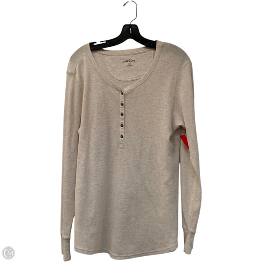 Top Long Sleeve By Eddie Bauer In Cream, Size: Xl