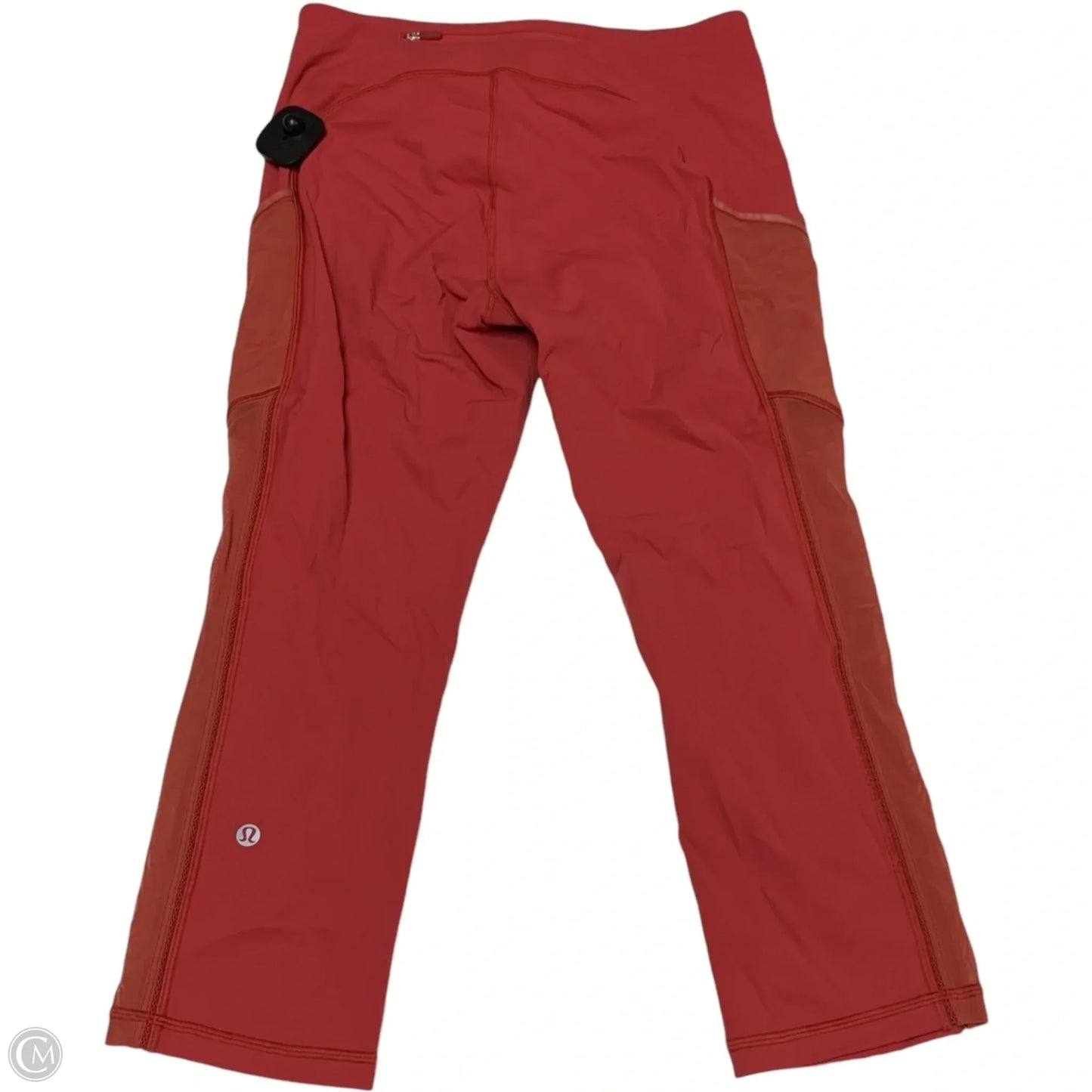 Athletic Leggings Capris By Lululemon In Orange, Size: M