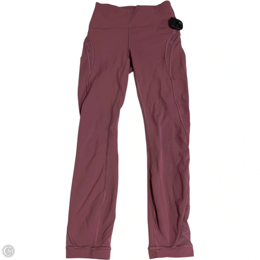 Athletic Leggings By Lululemon In Purple, Size: Xs