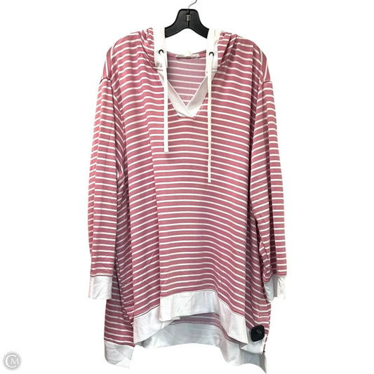 Sweatshirt Hoodie By Jane And Delancey In Pink, Size: 3x