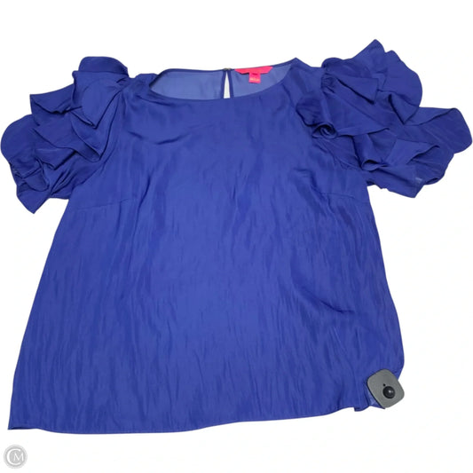 Blouse Designer By Lilly Pulitzer In Blue, Size: M