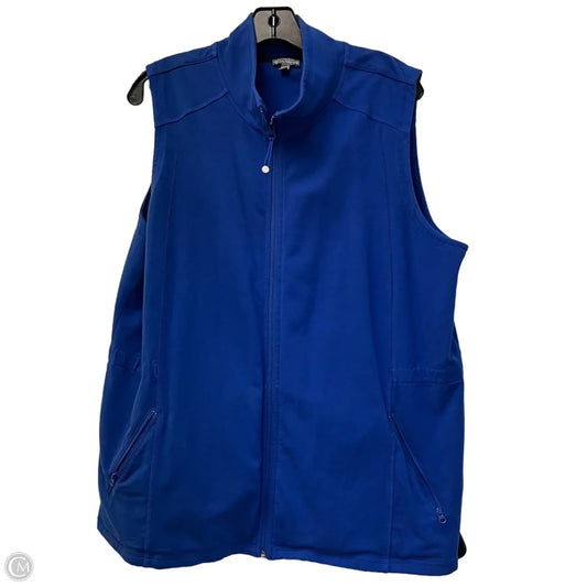 Vest Other By Talbots In Blue, Size: 2x